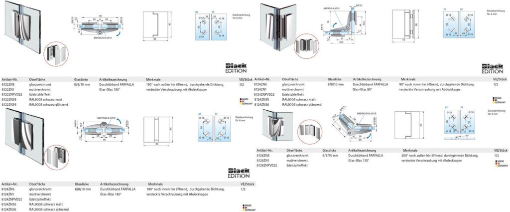 Ganzglasgeländer Profilset cp-1400 mit AbP für 21,52mm