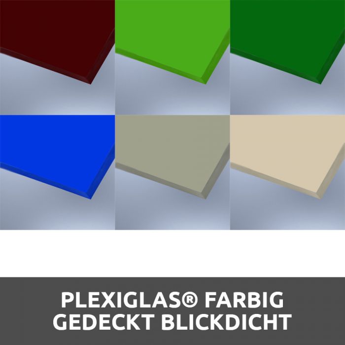 PLEXIGLAS® Farbig gedeckt blickdicht